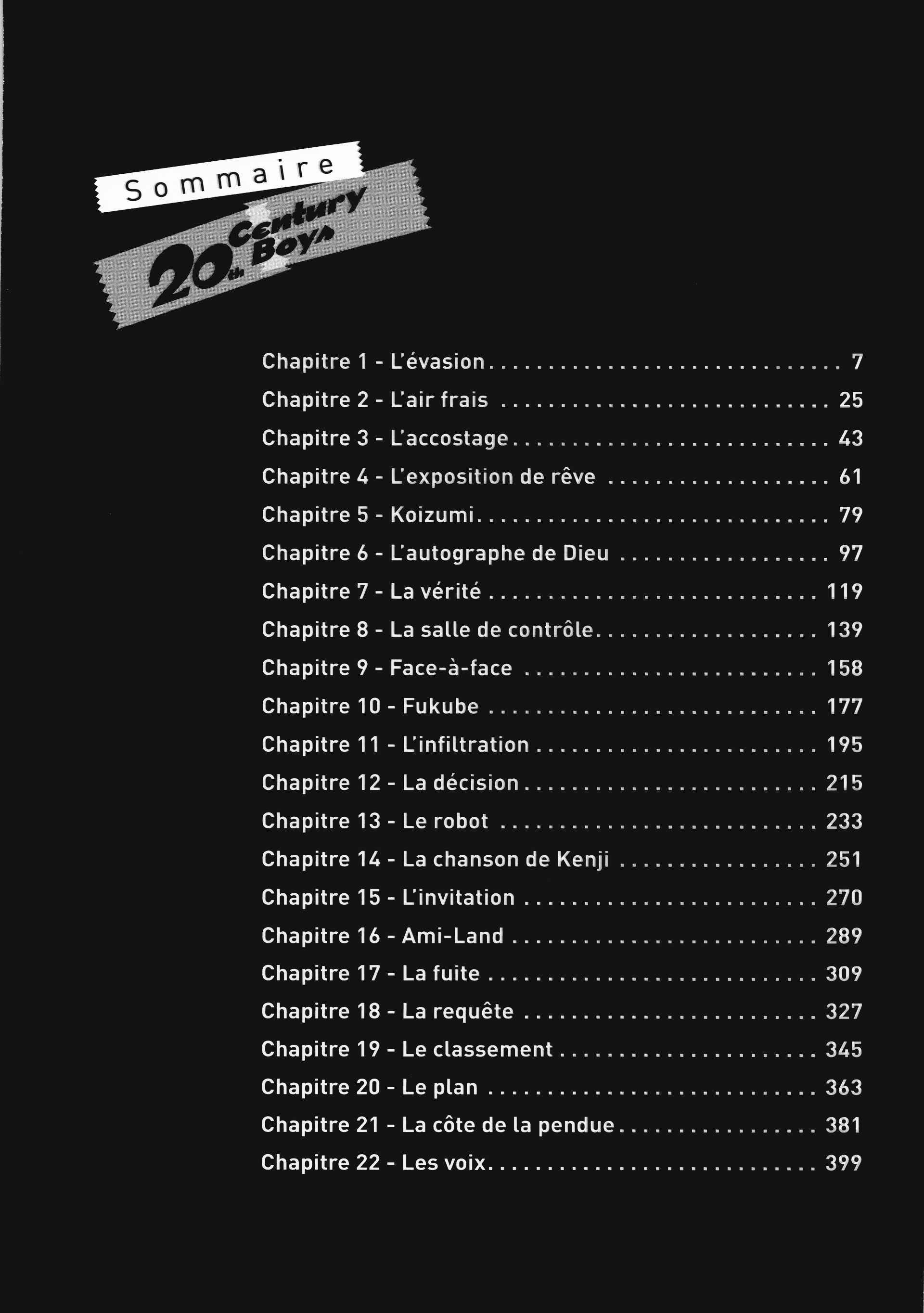 Read 20th Century Boys FR Manga Online