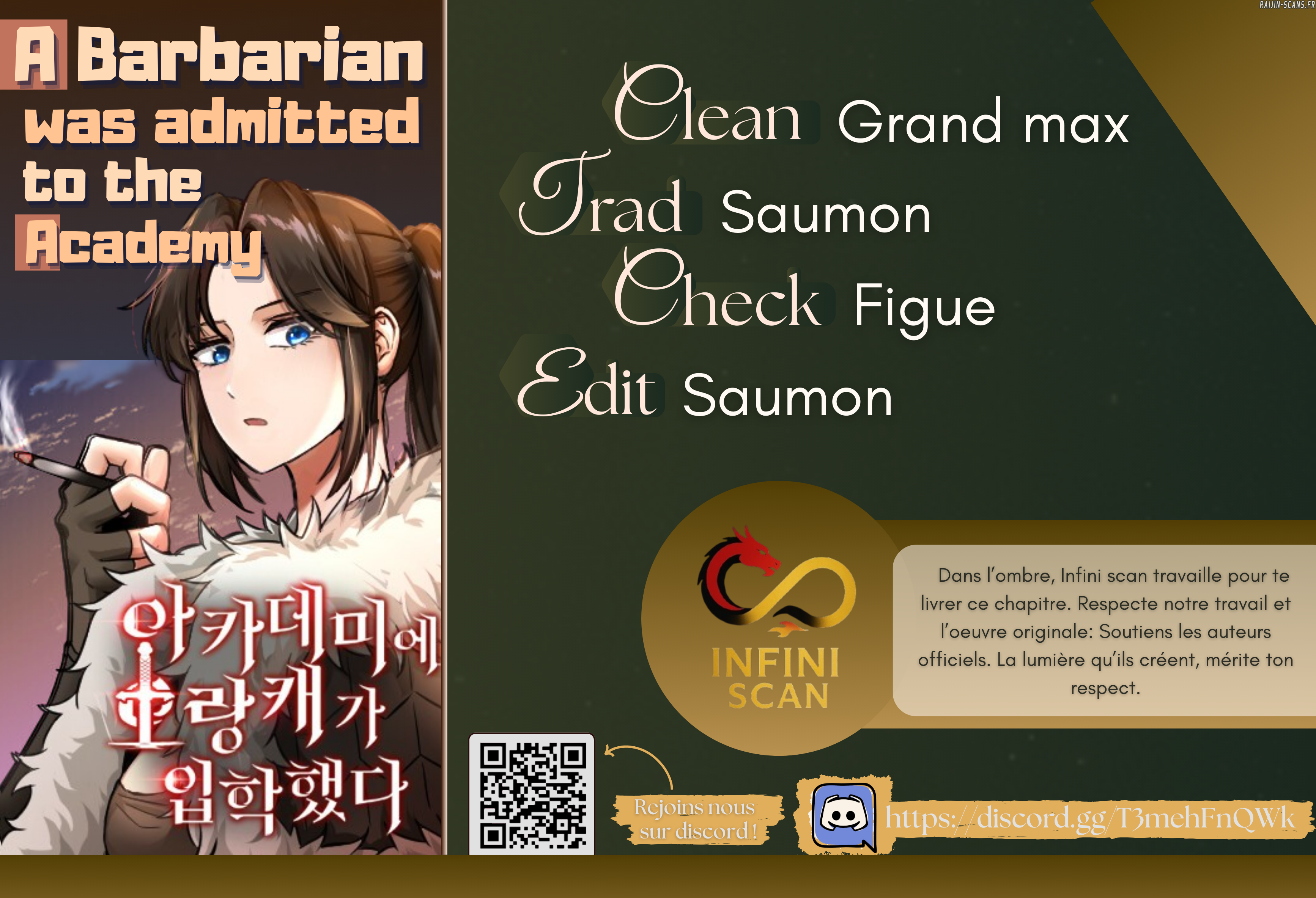 Read A Barbarian Was Admitted to the Academy FR Manga Online