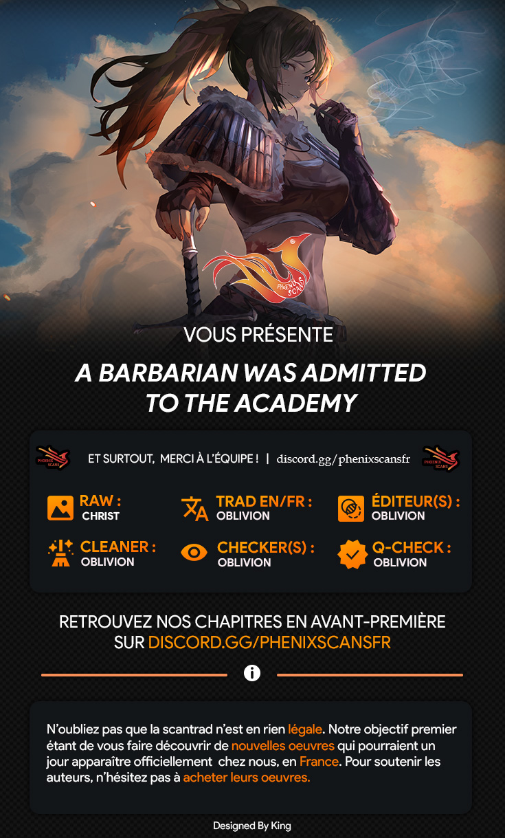 Read A Barbarian Was Admitted to the Academy FR Manga Online
