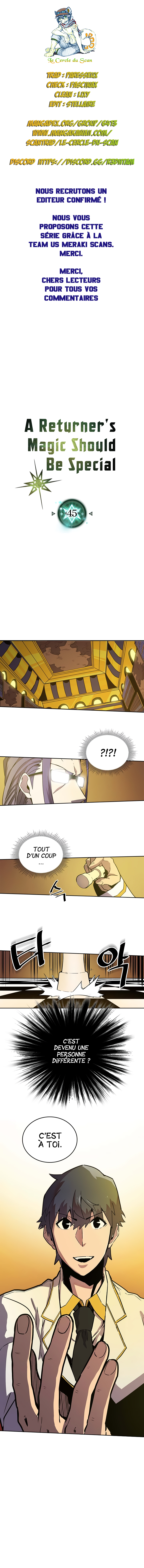 Read A Returner’s Magic Should Be Special FR Manga Online