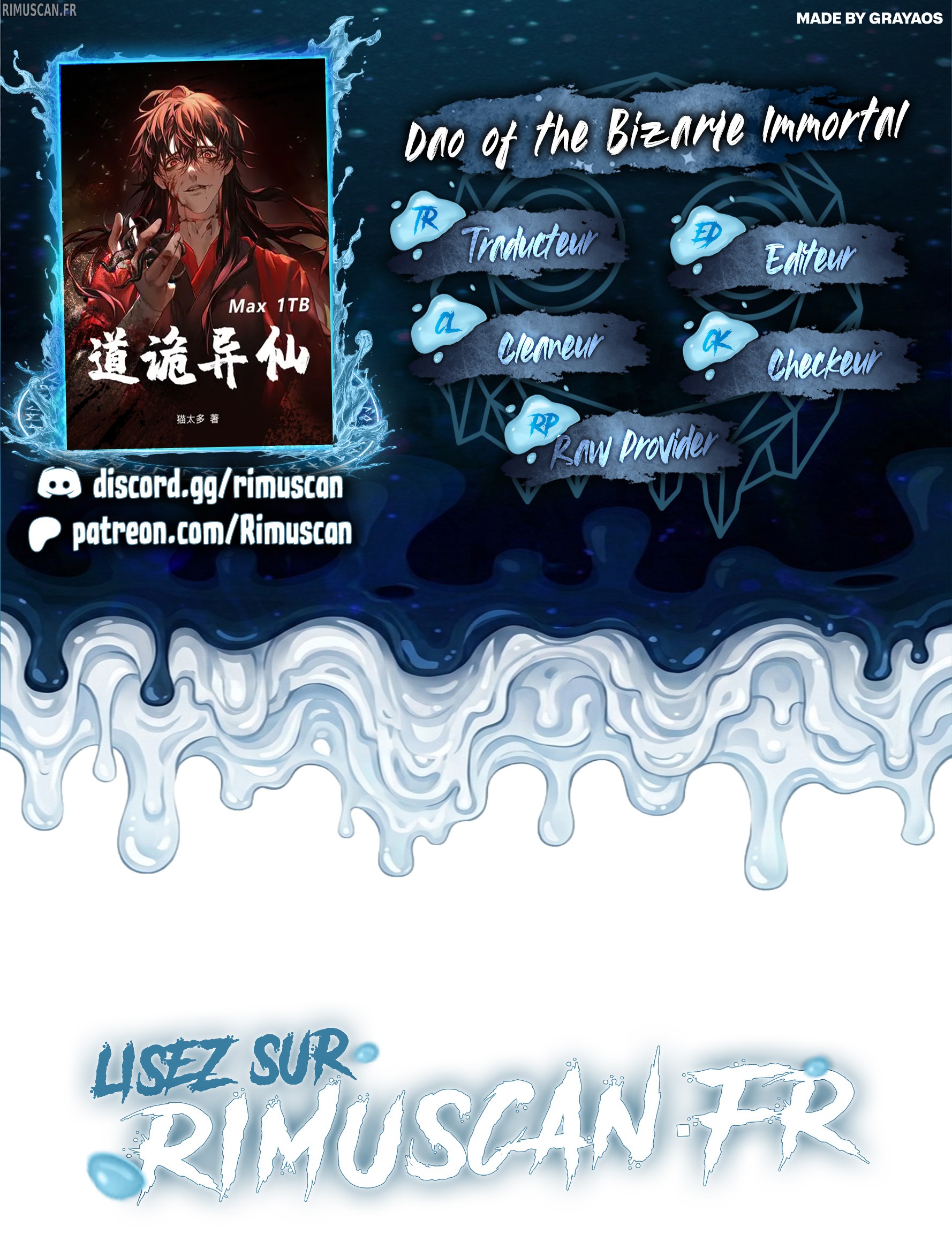 Read Dao of the Bizarre Immortal FR Manga Online
