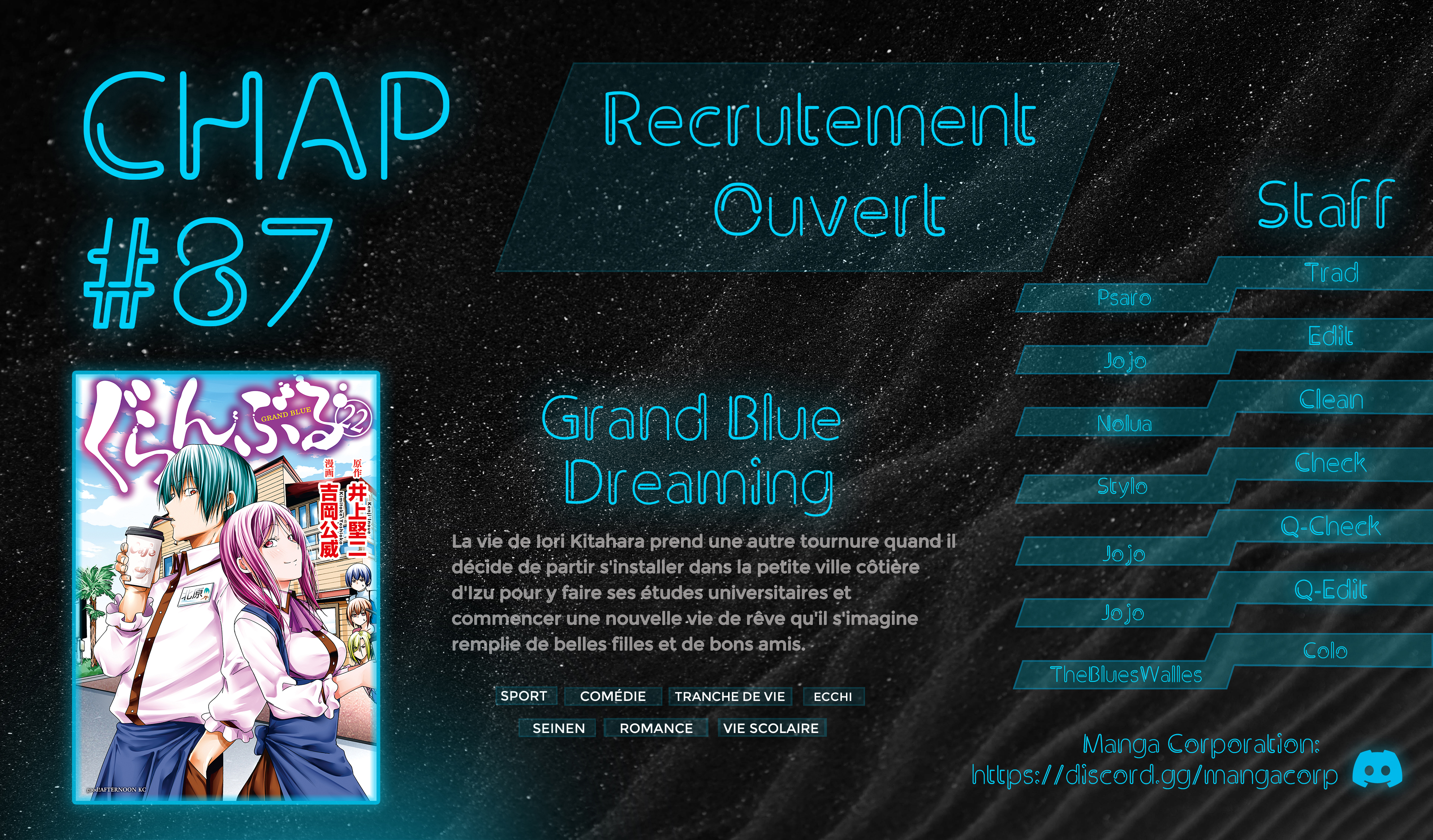 Read Grand Blue FR Manga Online