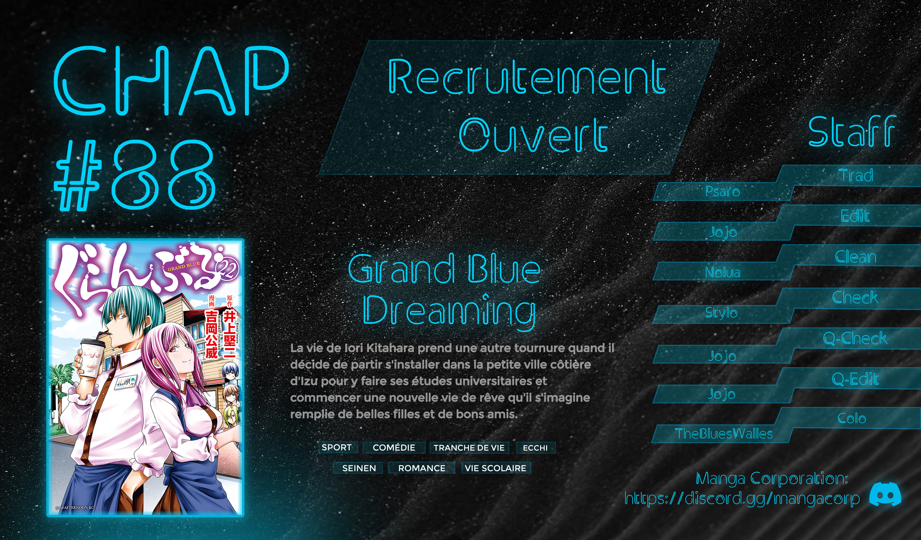 Read Grand Blue FR Manga Online