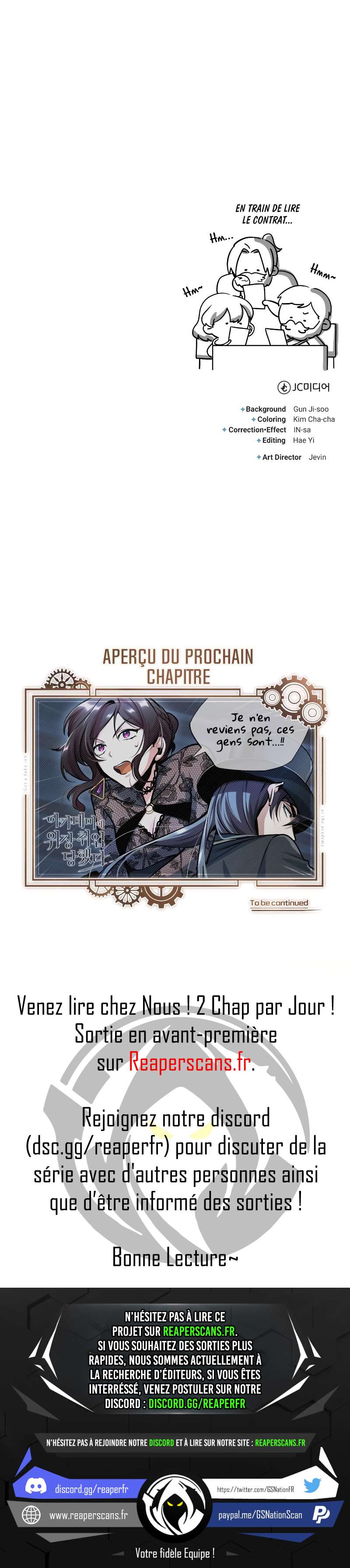 Read I Got A Fake Job At The Academy FR Manga Online