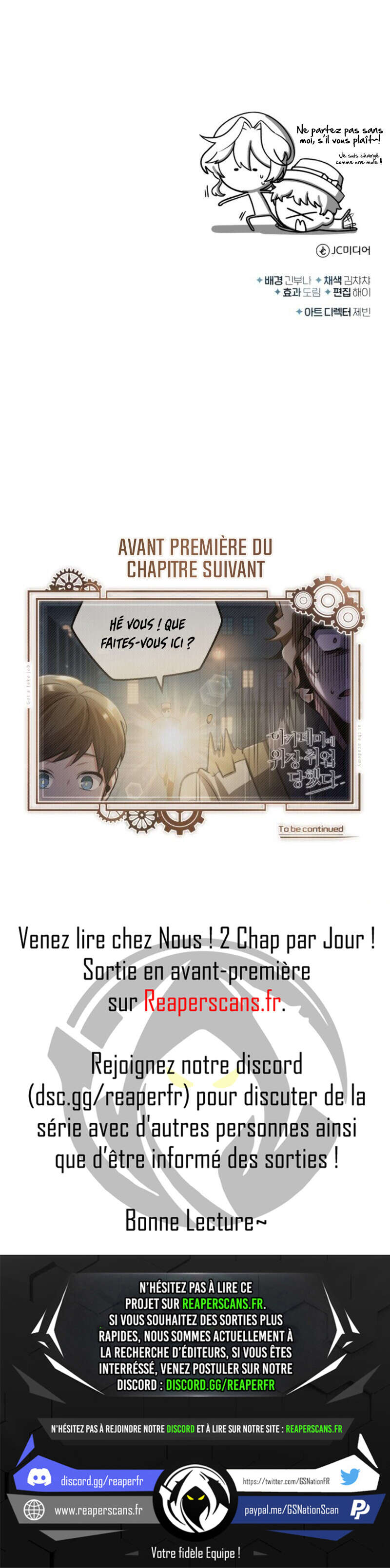 Read I Got A Fake Job At The Academy FR Manga Online