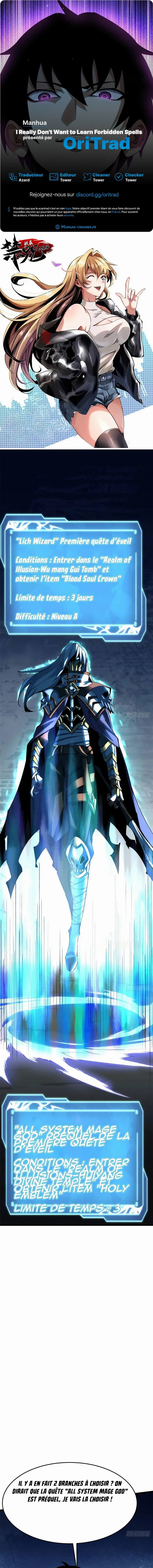 Read I Really Don’t Want to Learn Forbidden Spells FR Manga Online