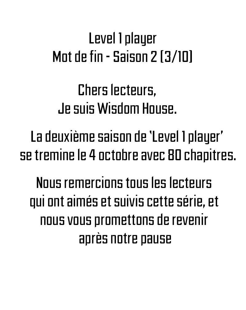 Read Level 1 Player FR Manga Online