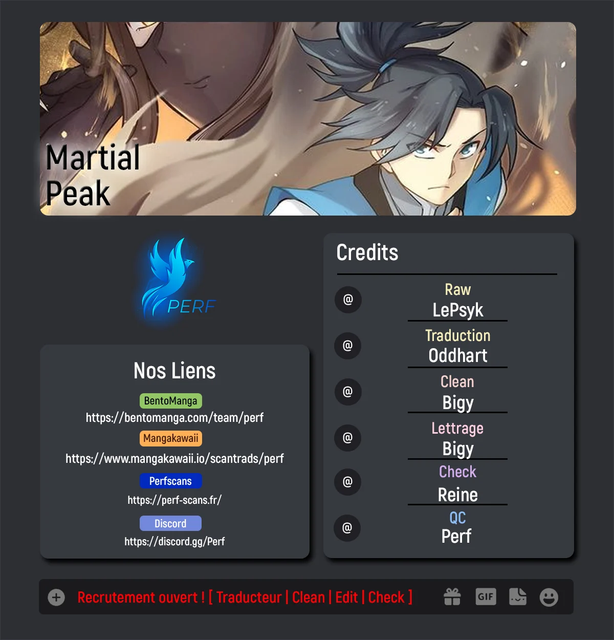 Read Martial Peak FR Manga Online