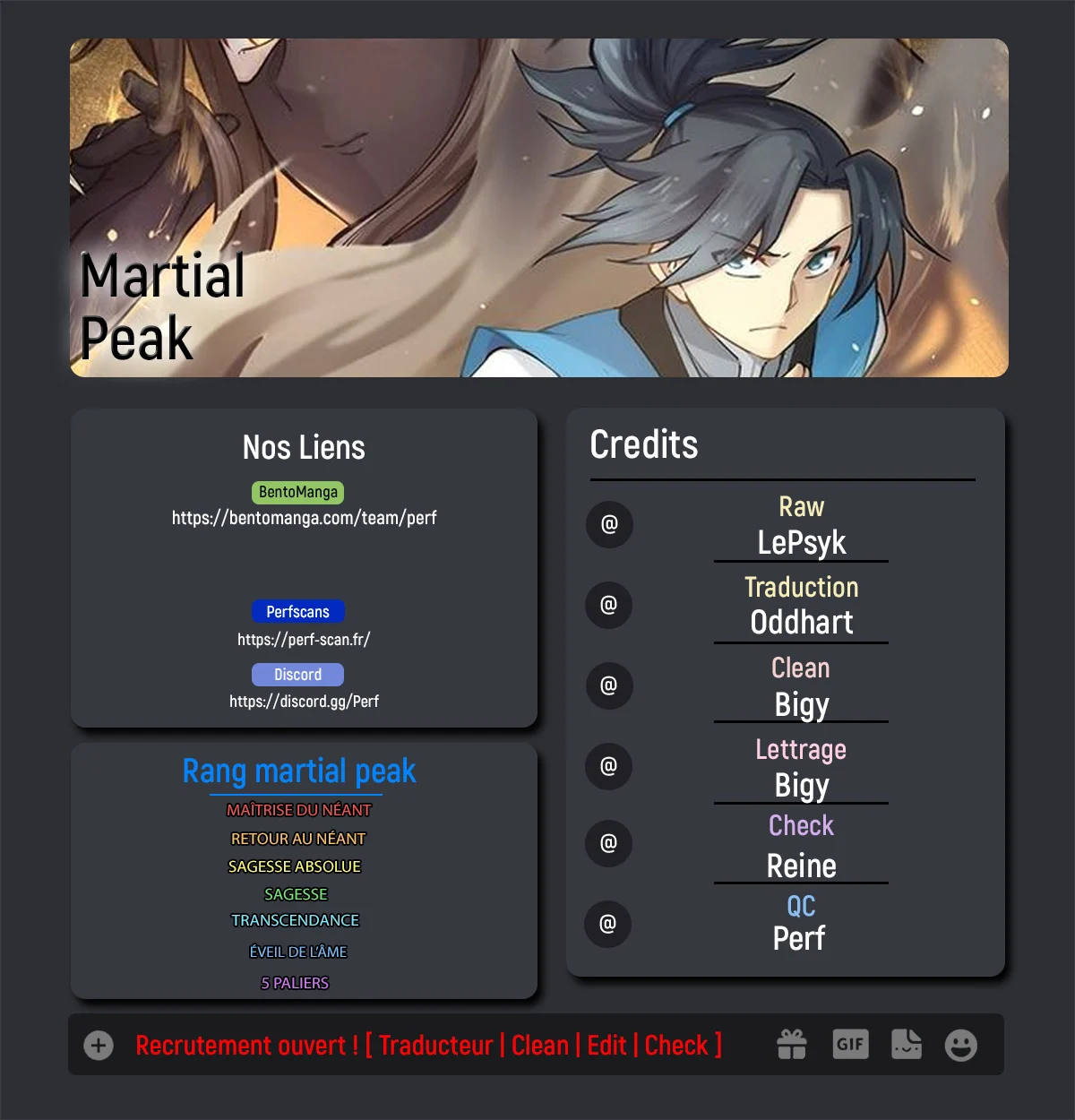 Read Martial Peak FR Manga Online