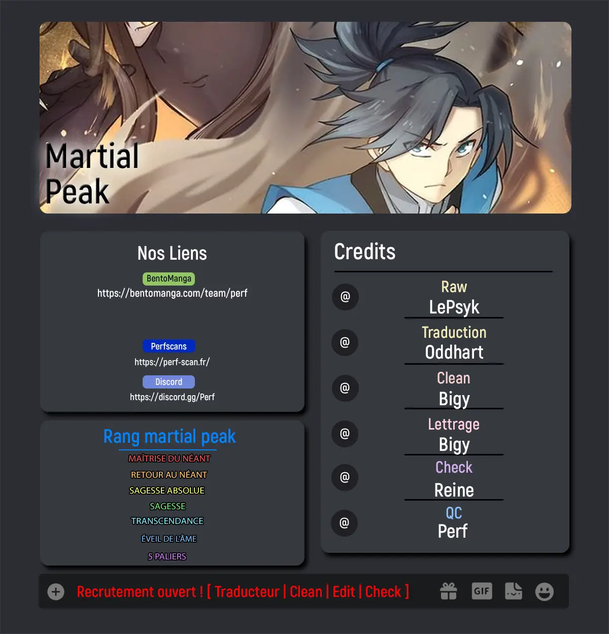 Read Martial Peak FR Manga Online