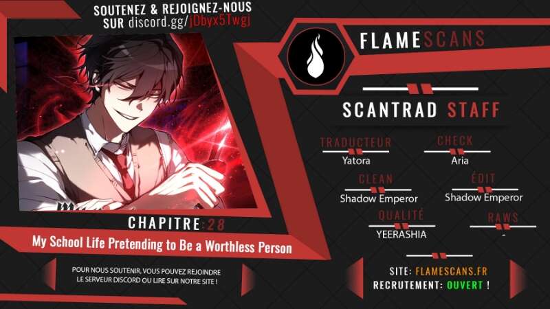 Read My School Life Pretending to Be a Worthless Person FR Manga Online