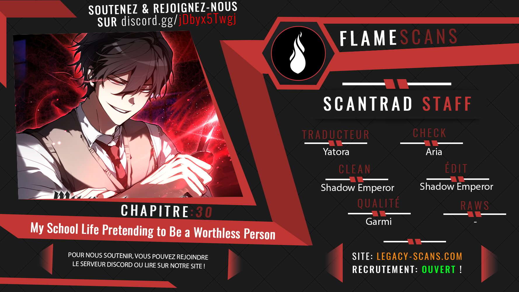 Read My School Life Pretending to Be a Worthless Person FR Manga Online