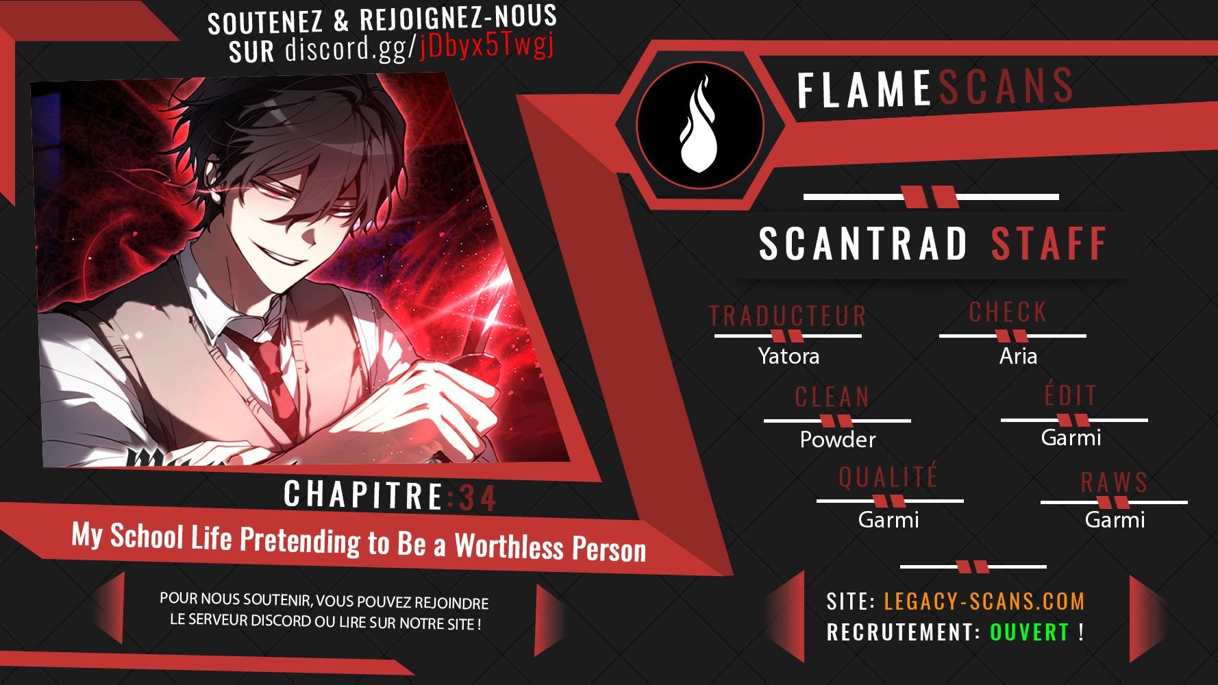 Read My School Life Pretending to Be a Worthless Person FR Manga Online