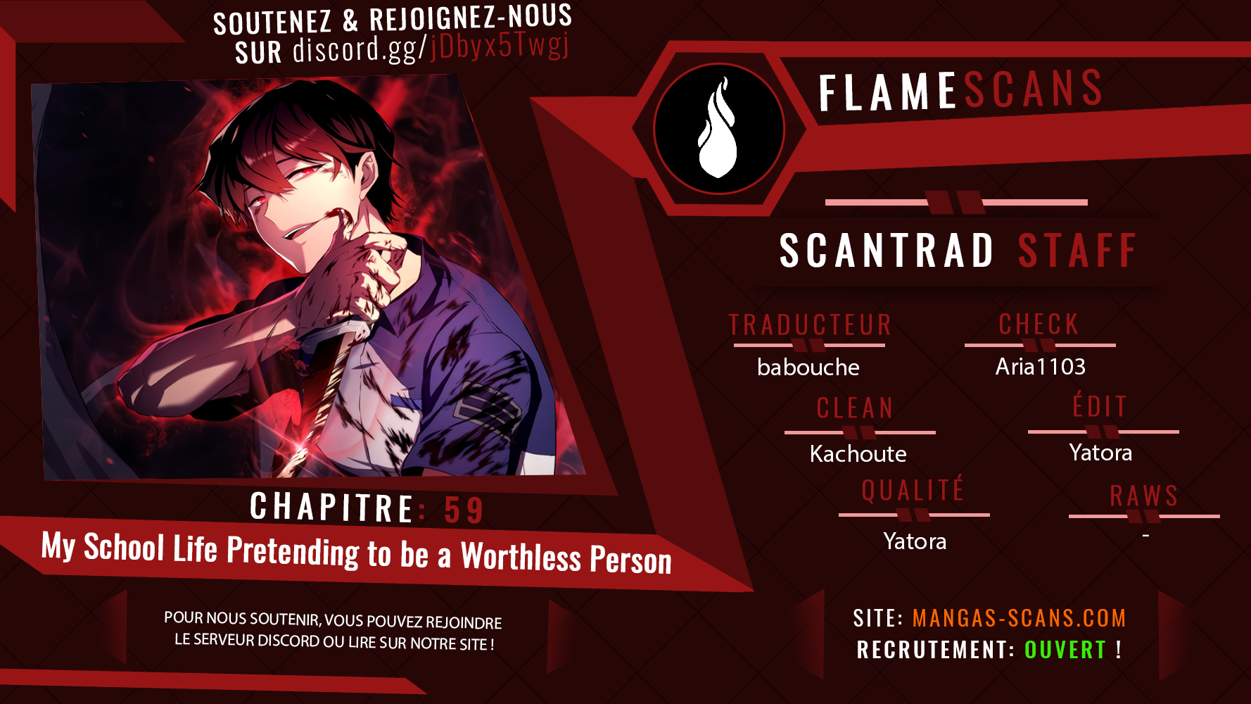 Read My School Life Pretending to Be a Worthless Person FR Manga Online