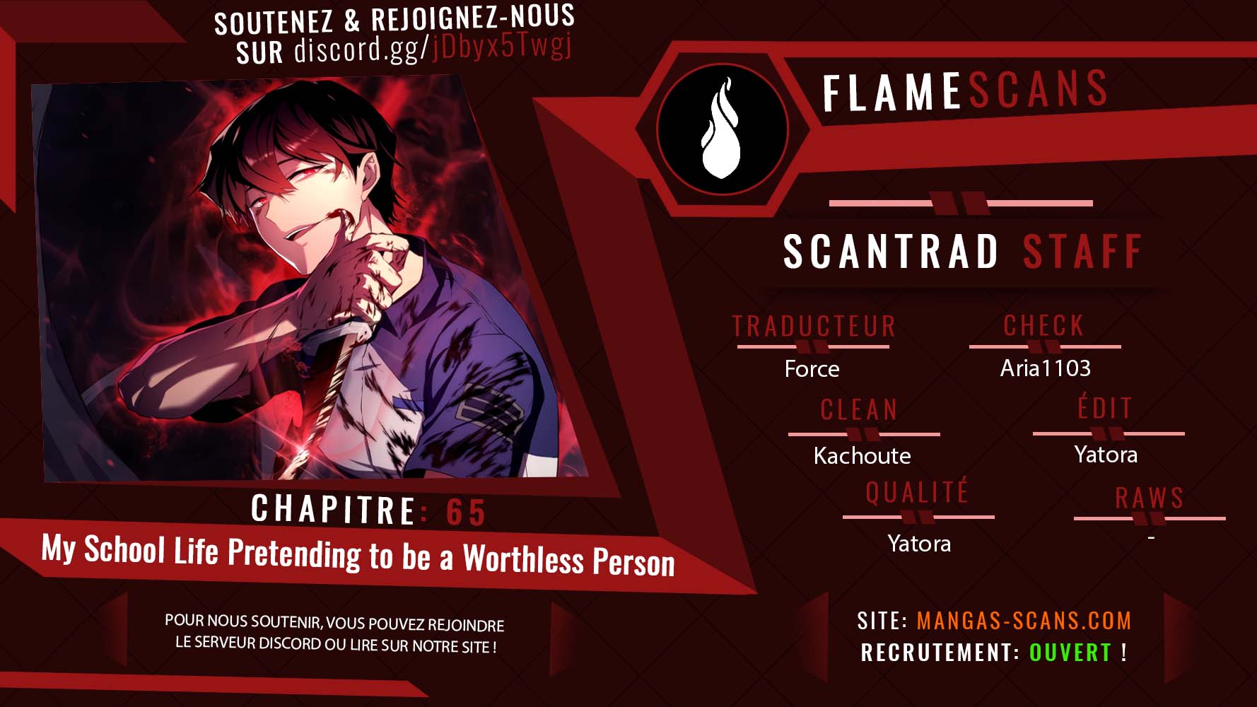 Read My School Life Pretending to Be a Worthless Person FR Manga Online