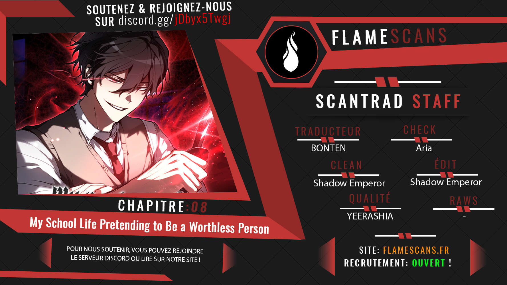 Read My School Life Pretending to Be a Worthless Person FR Manga Online