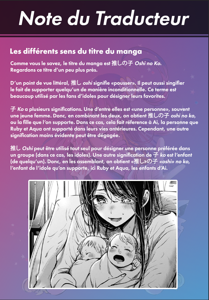 Read Oshi No Ko FR Manga Online