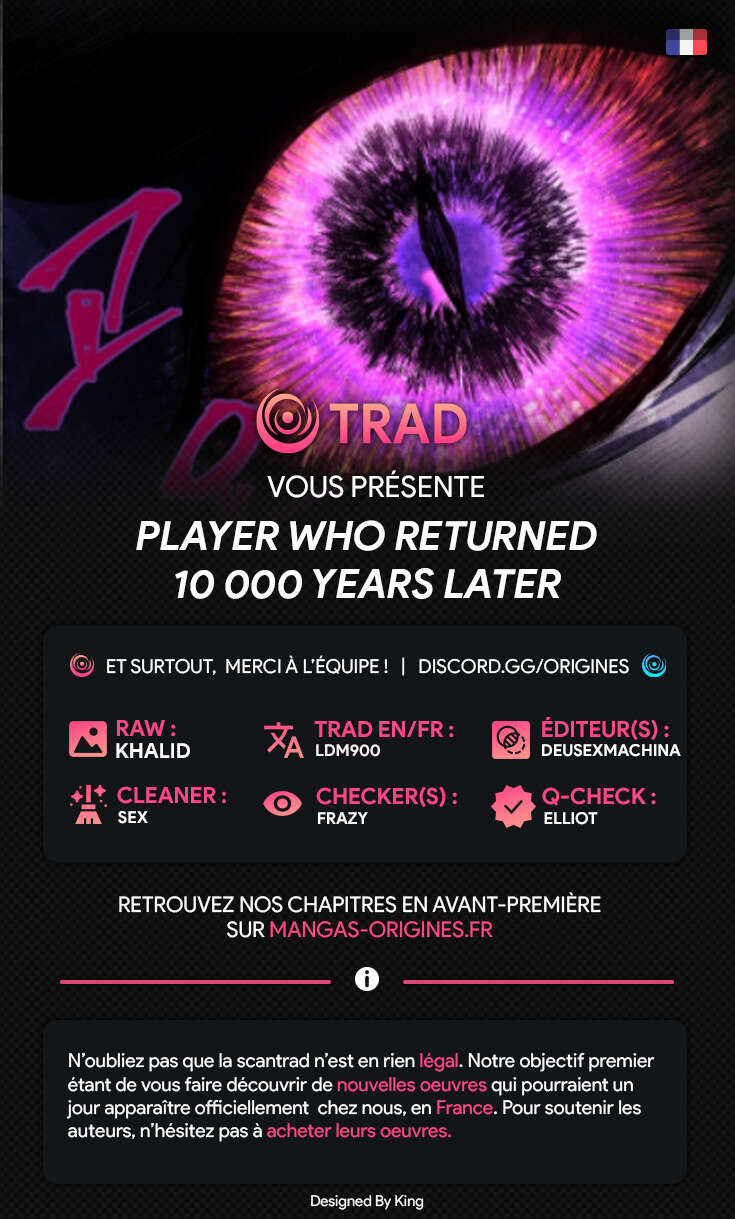 Read Player Who Returned 10 000 Years Later FR Manga Online