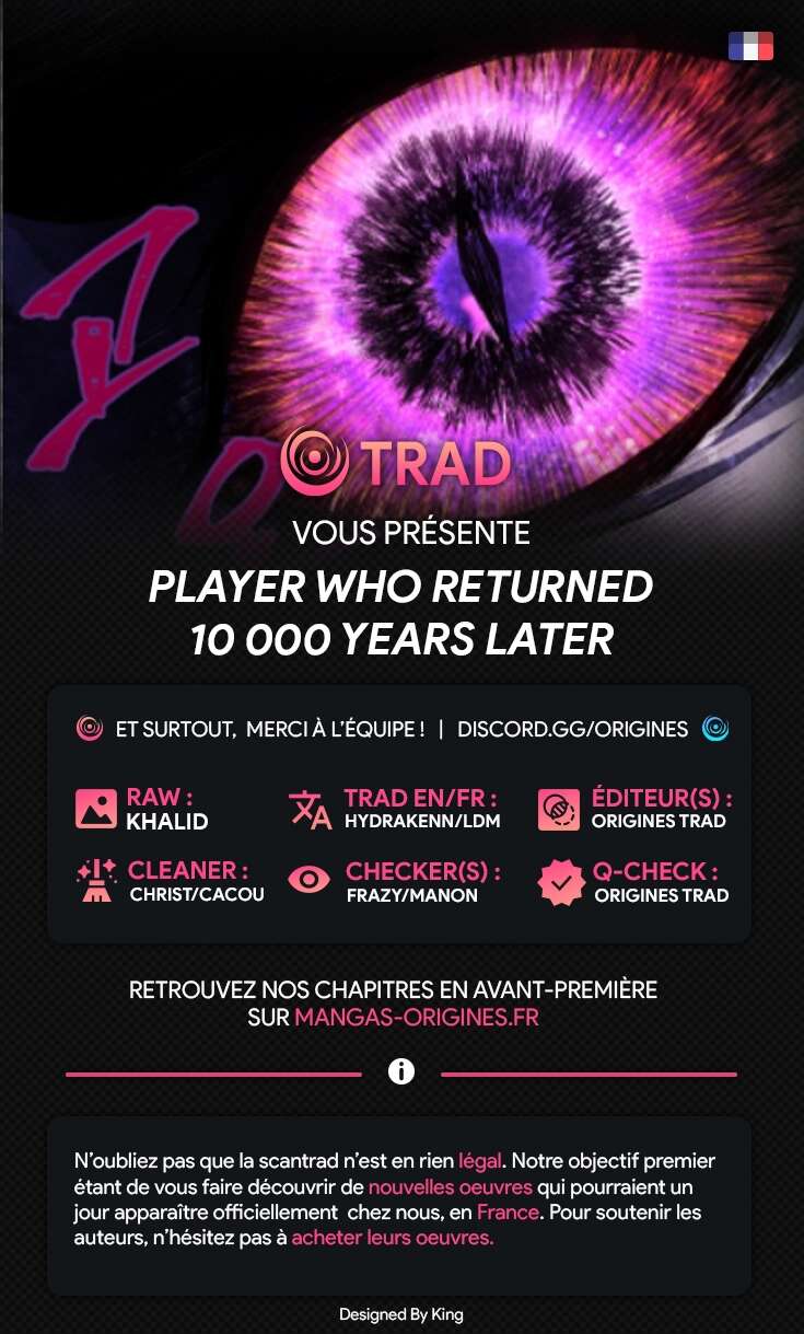 Read Player Who Returned 10 000 Years Later FR Manga Online