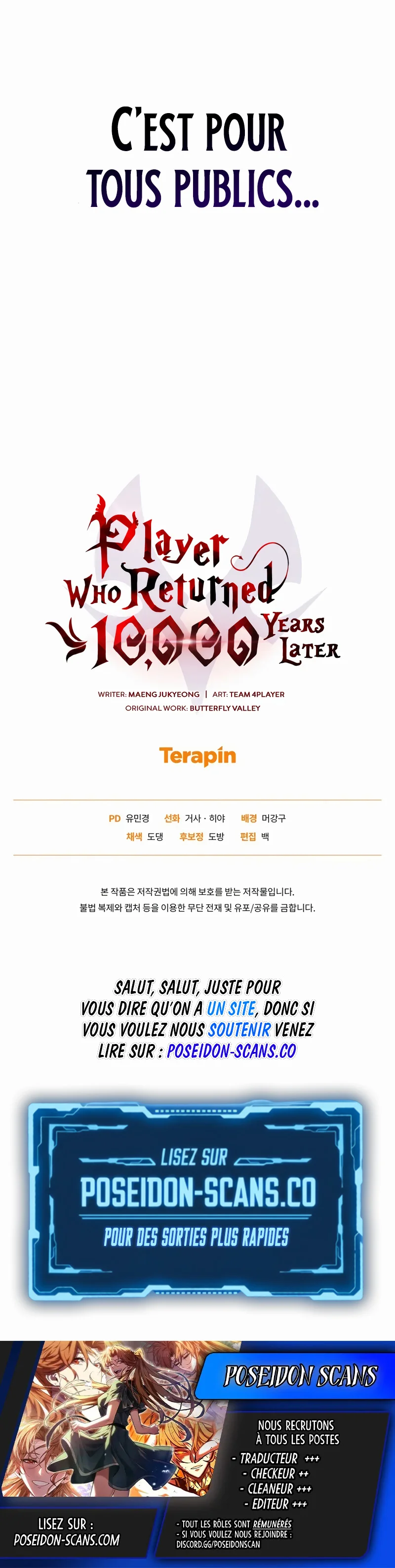 Read Player Who Returned 10 000 Years Later FR Manga Online