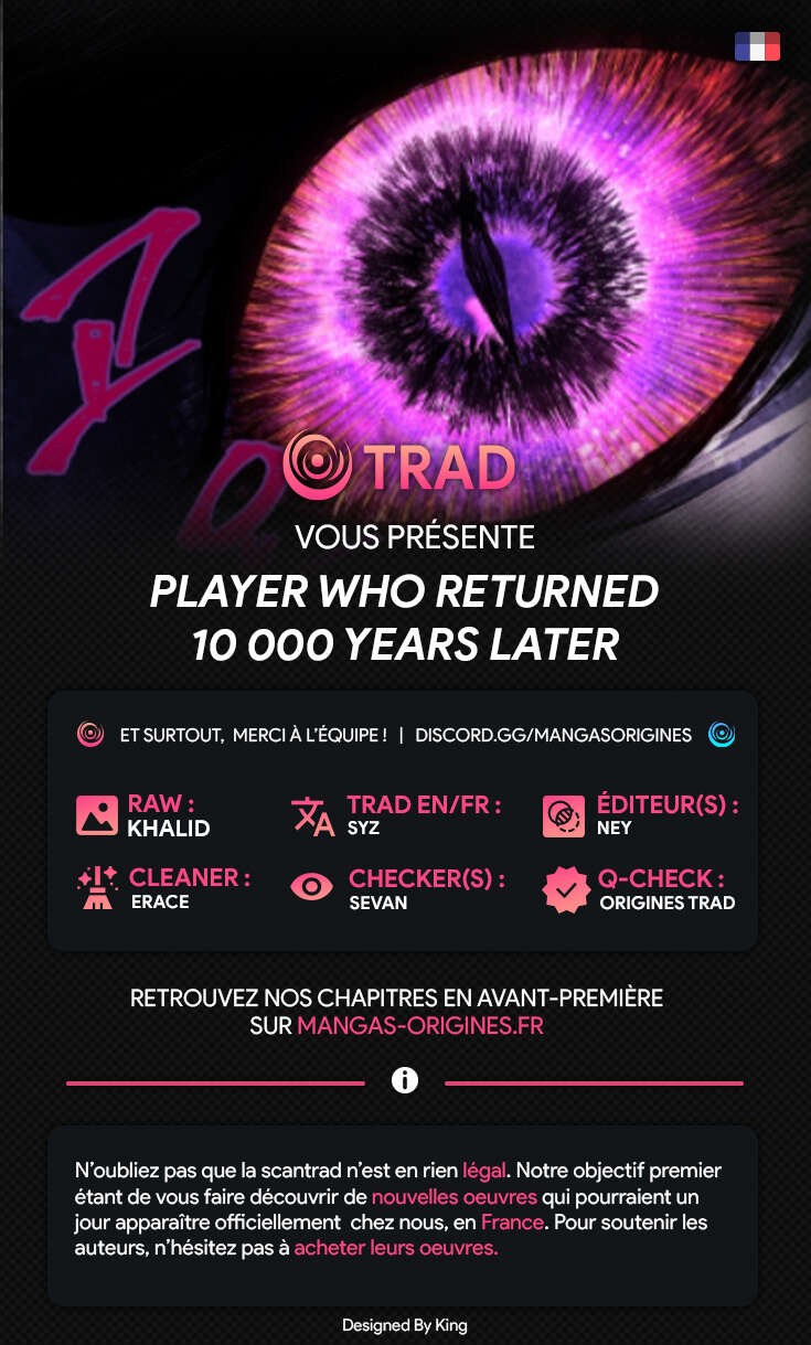 Read Player Who Returned 10 000 Years Later FR Manga Online