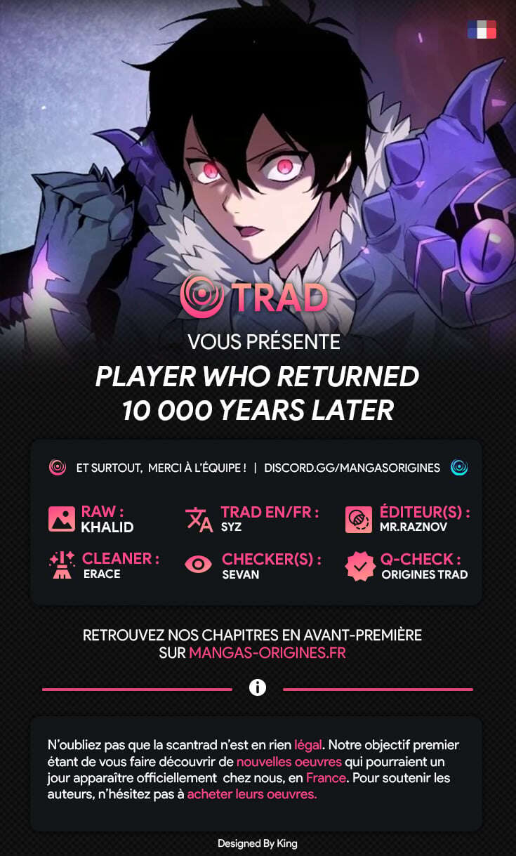 Read Player Who Returned 10 000 Years Later FR Manga Online