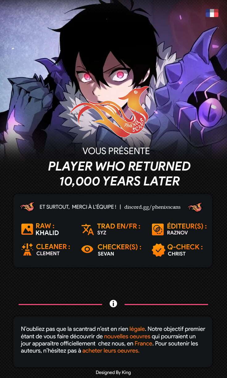 Read Player Who Returned 10 000 Years Later FR Manga Online