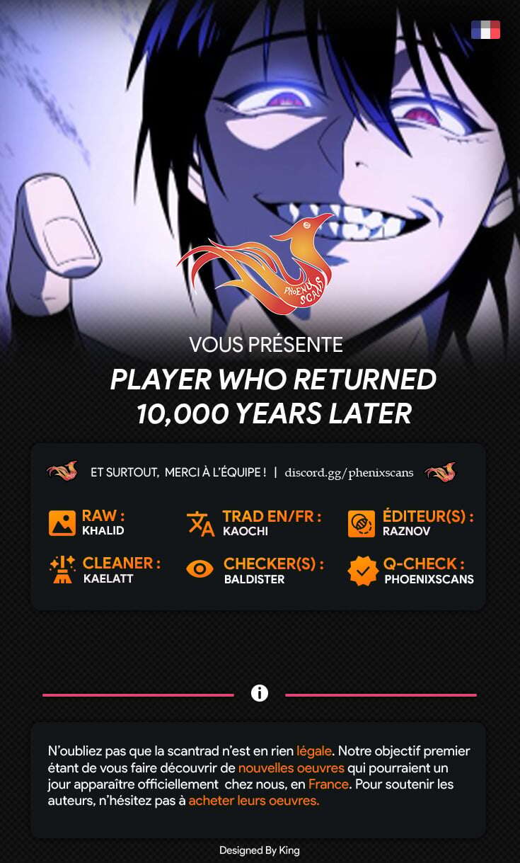 Read Player Who Returned 10 000 Years Later FR Manga Online