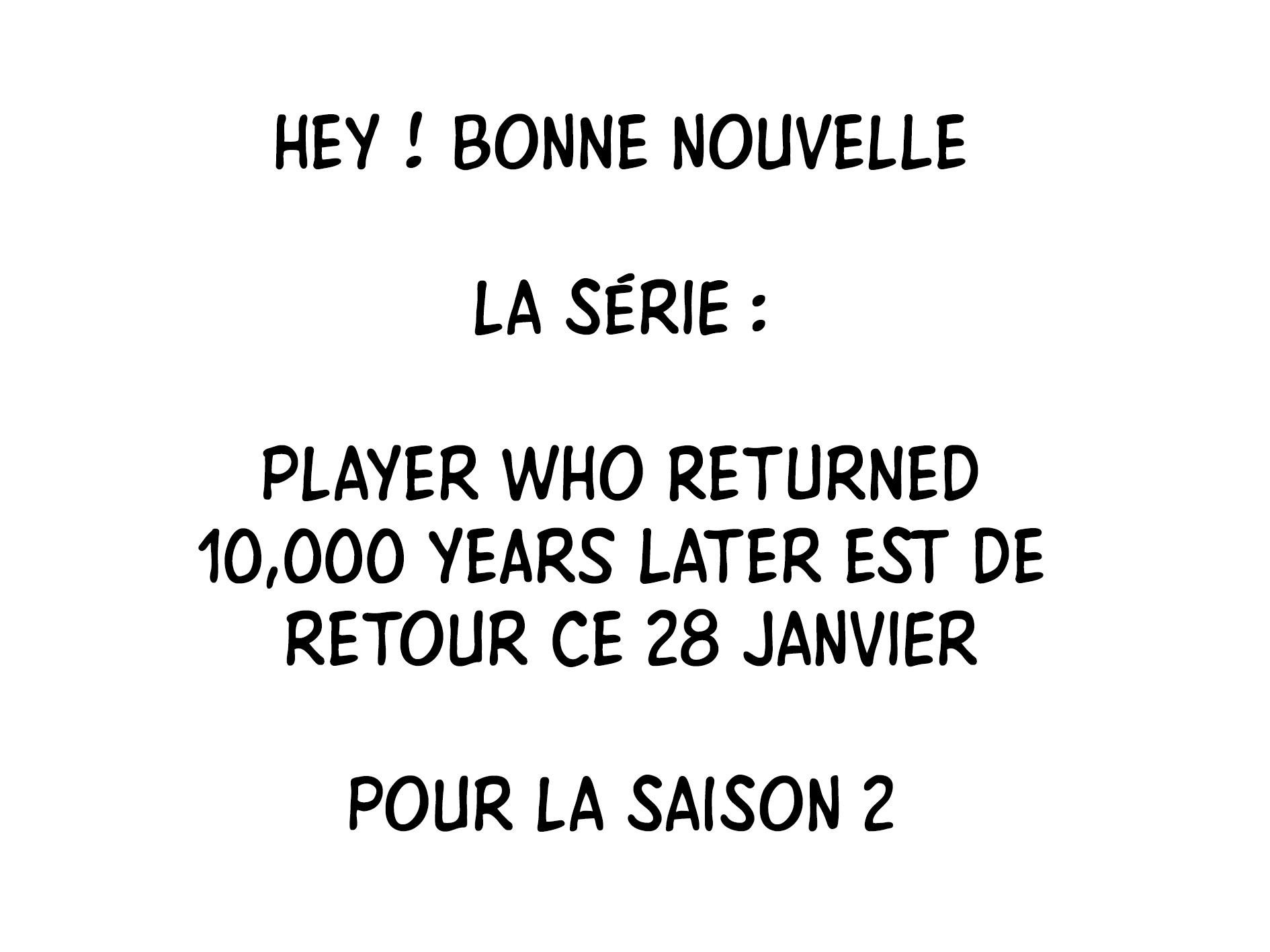 Read Player Who Returned 10 000 Years Later FR Manga Online