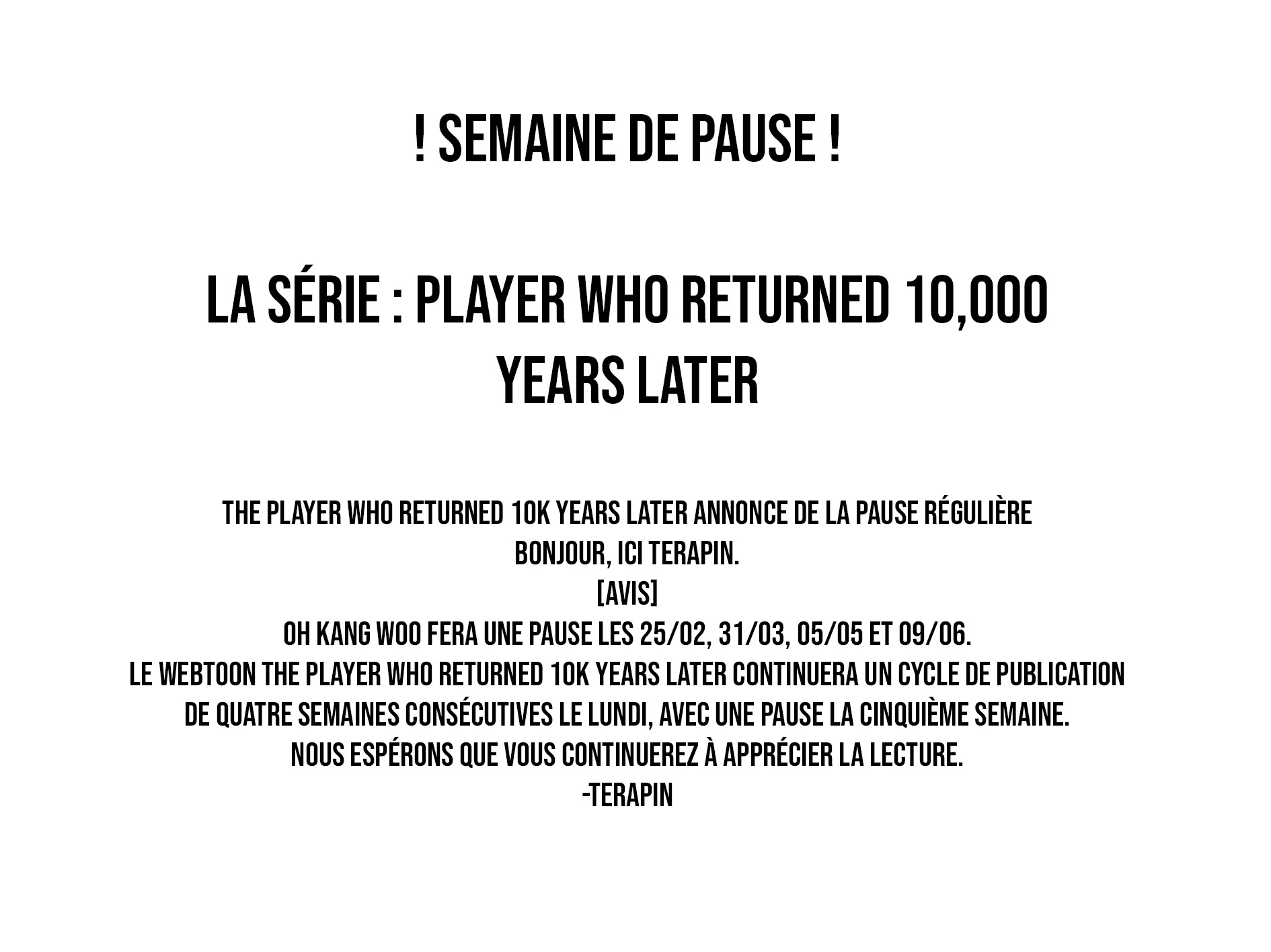 Read Player Who Returned 10 000 Years Later FR Manga Online