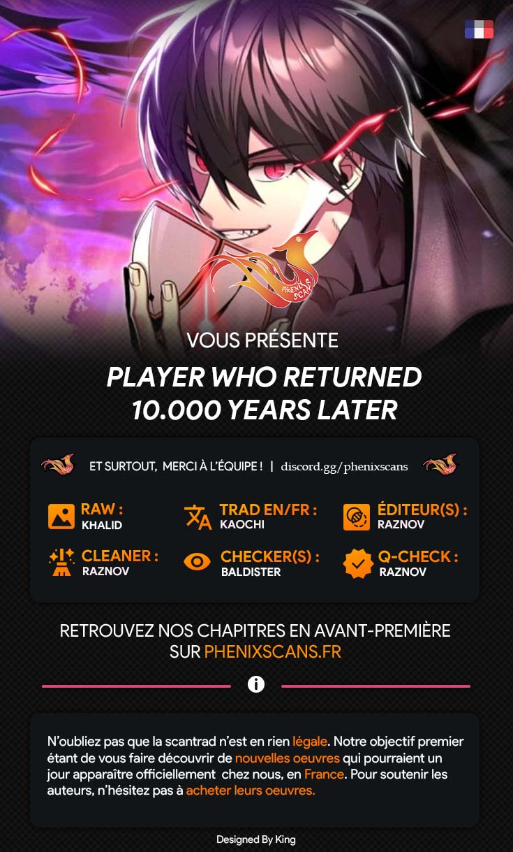 Read Player Who Returned 10 000 Years Later FR Manga Online