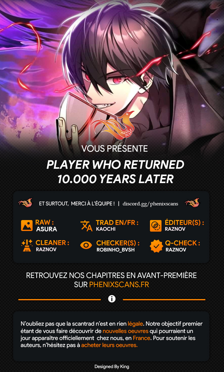Read Player Who Returned 10 000 Years Later FR Manga Online