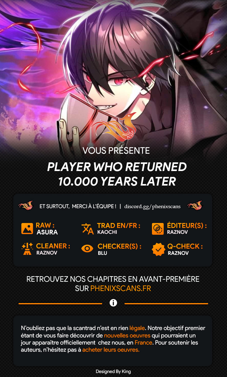 Read Player Who Returned 10 000 Years Later FR Manga Online