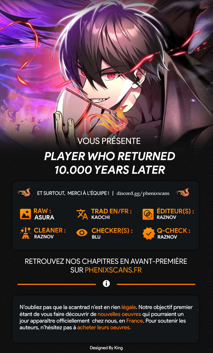 Read Player Who Returned 10 000 Years Later FR Manga Online