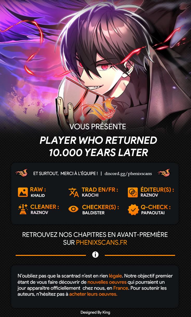 Read Player Who Returned 10 000 Years Later FR Manga Online