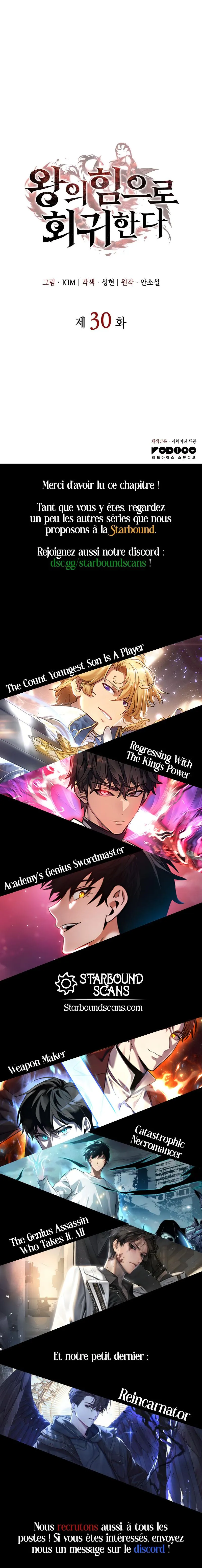 Read Regressing with the King’s Power FR Manga Online