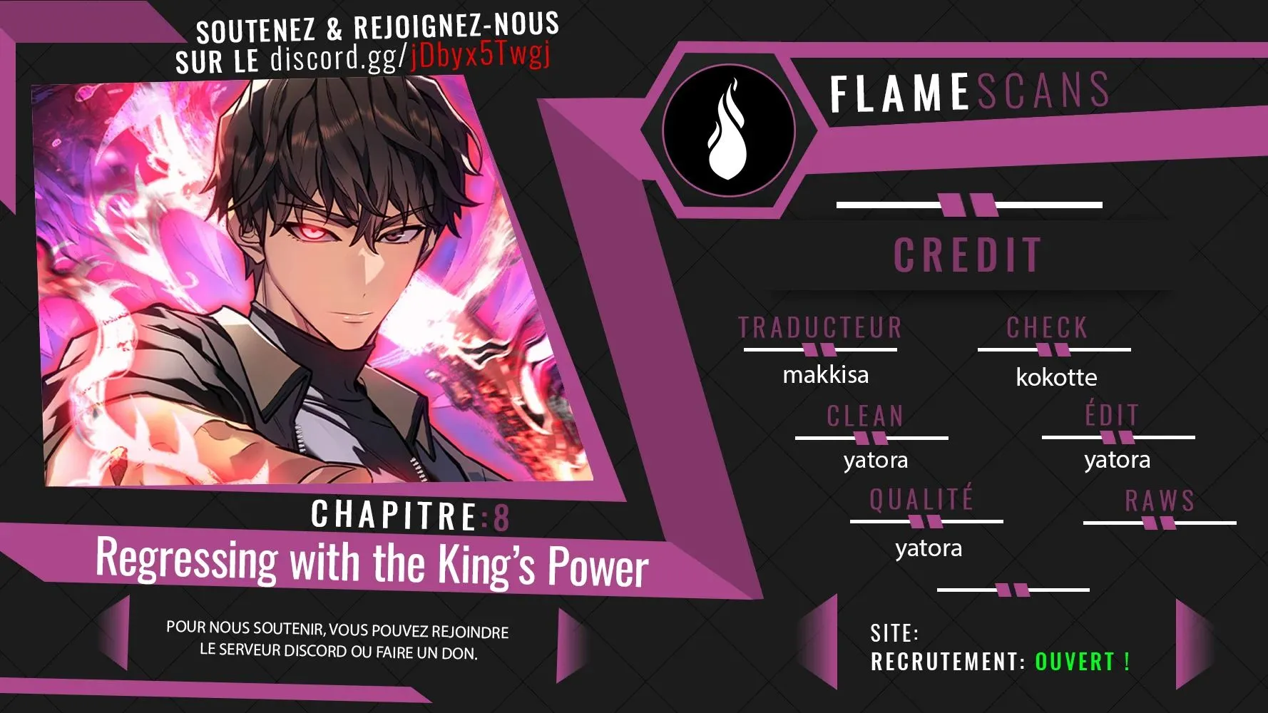 Read Regressing with the King’s Power FR Manga Online