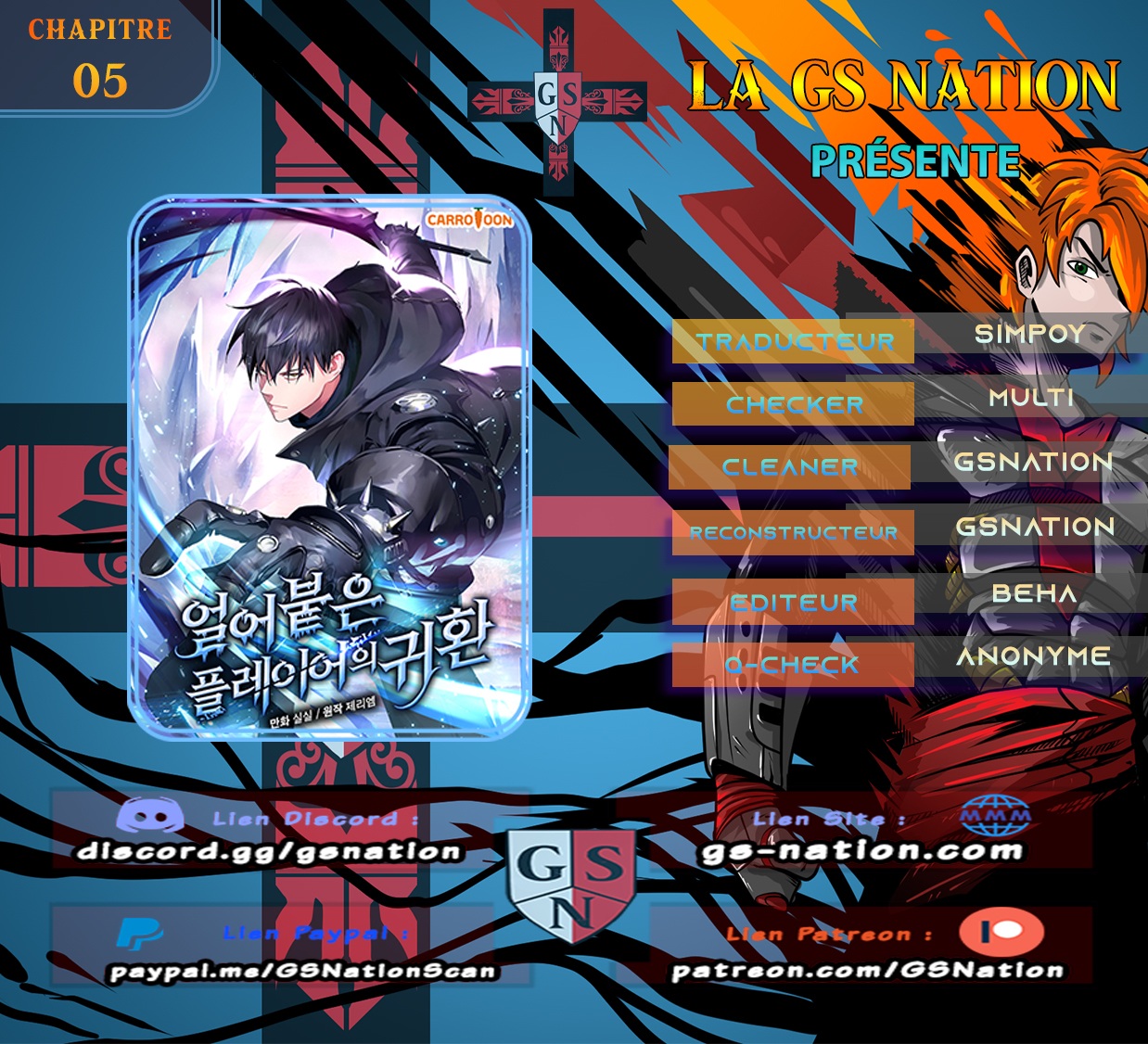 Read Return Of The Frozen Player FR Manga Online