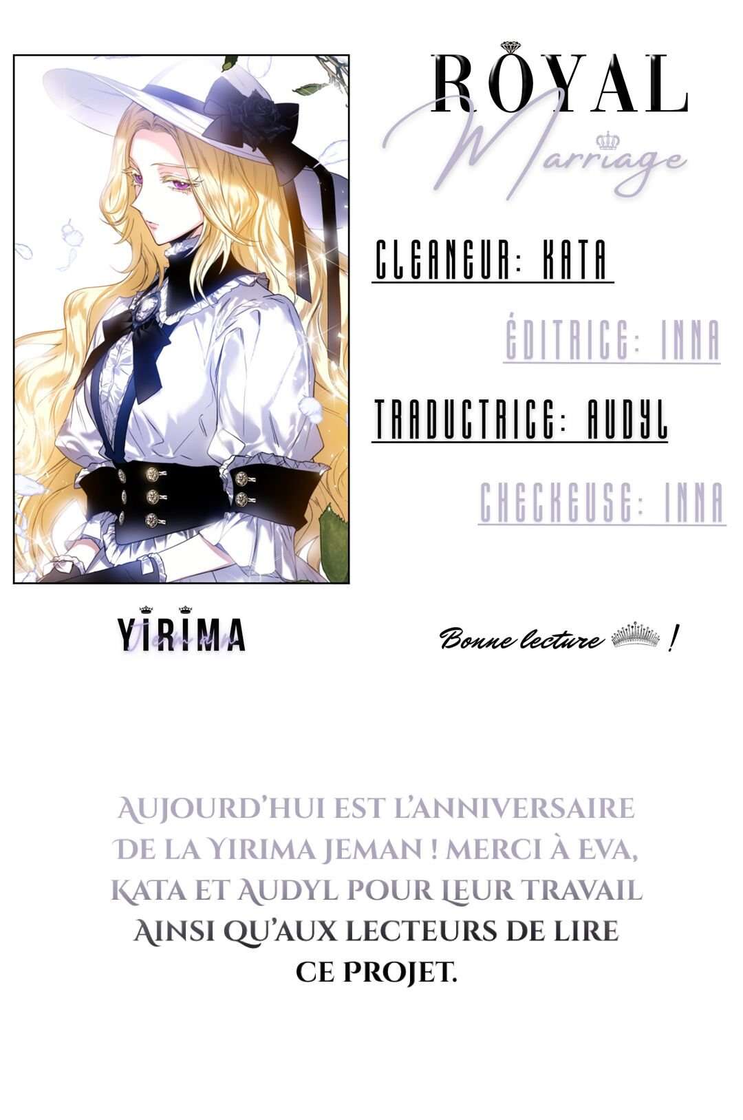 Read Royal Marriage FR Manga Online