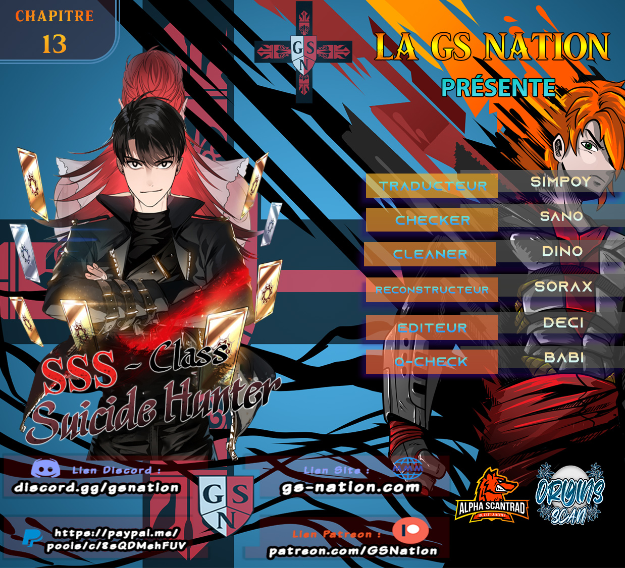 Read SSS Class Suicide Hunter FR Manga Online