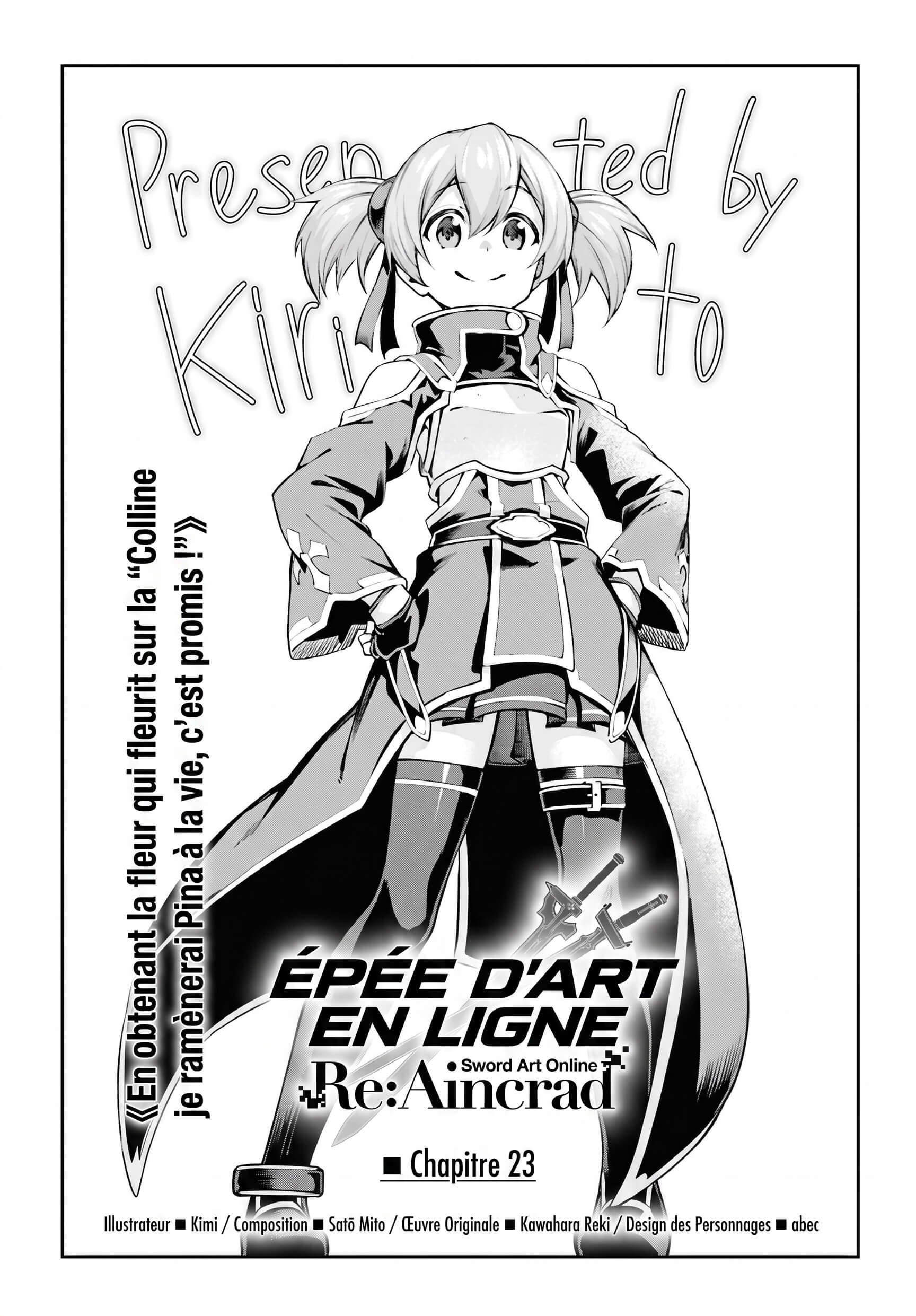 Read Sword Art Online Re Aincrad FR Manga Online