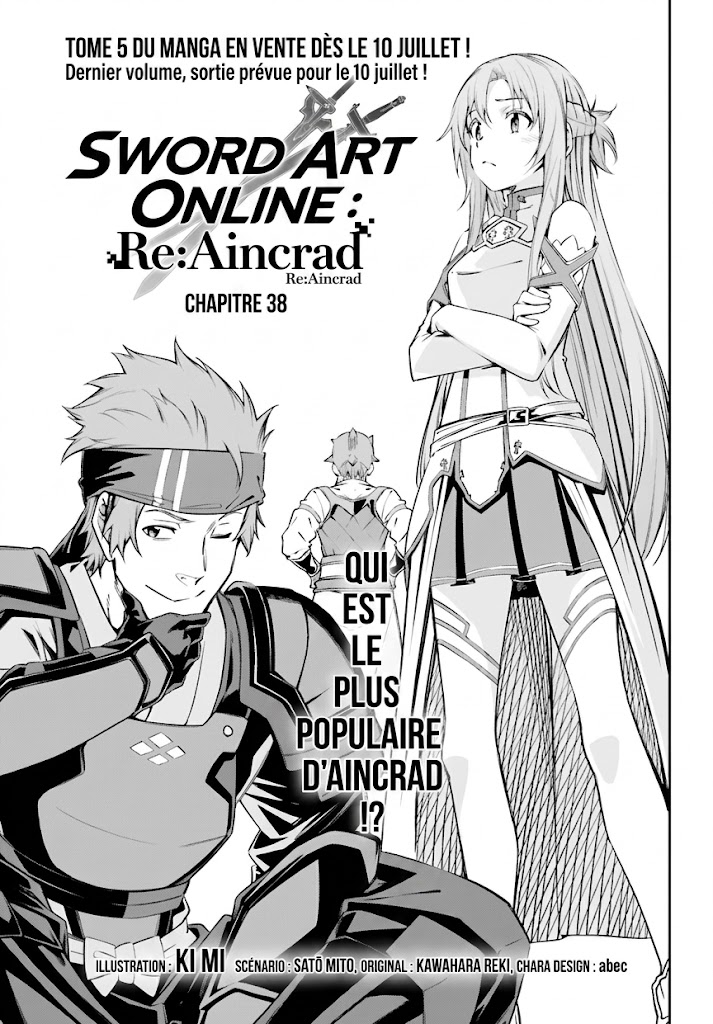 Read Sword Art Online Re Aincrad FR Manga Online