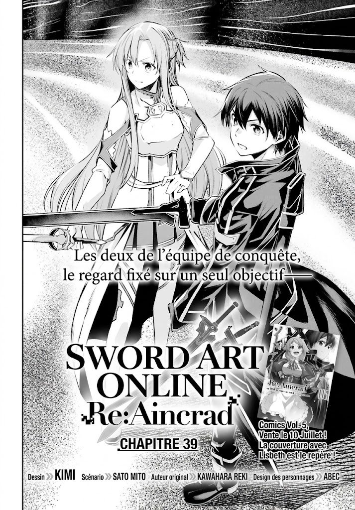 Read Sword Art Online Re Aincrad FR Manga Online