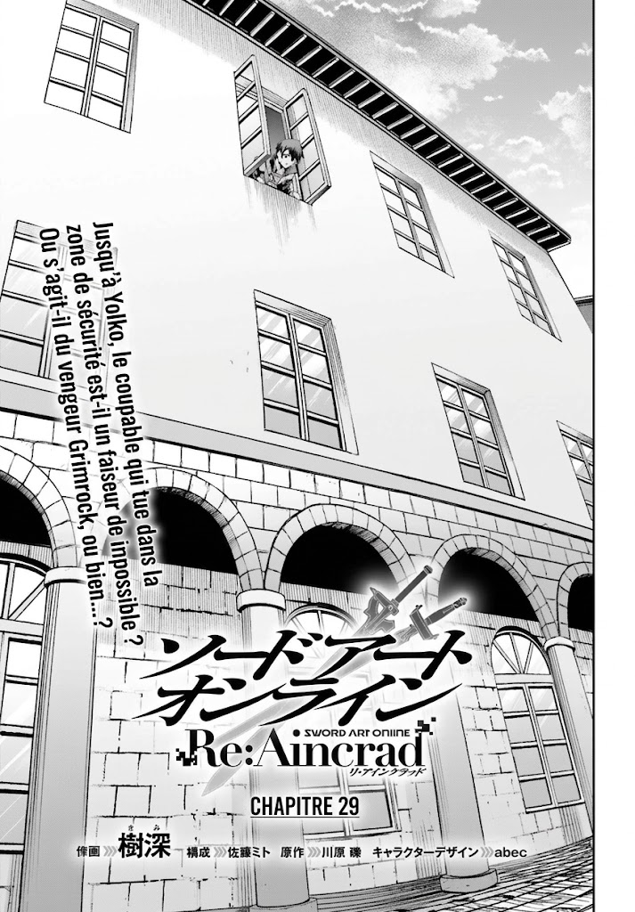 Read Sword Art Online Re Aincrad FR Manga Online