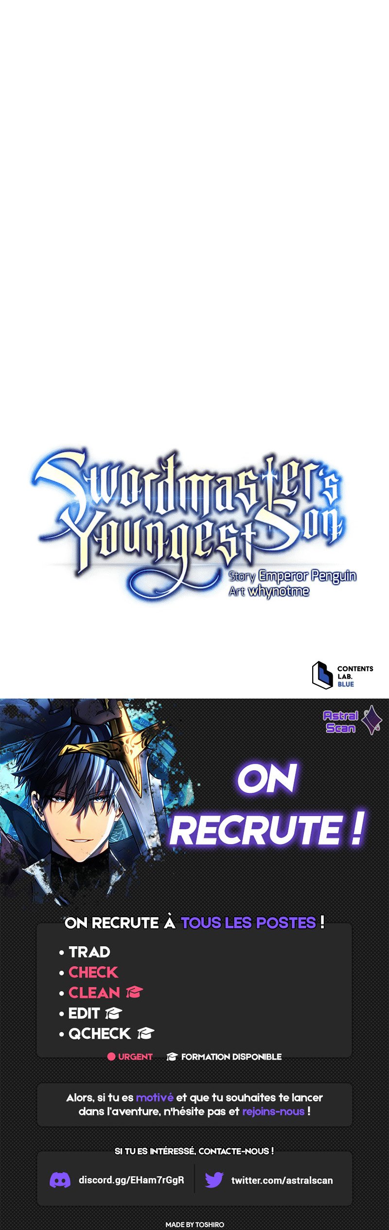 Read Swordmaster's Youngest Son FR Manga Online