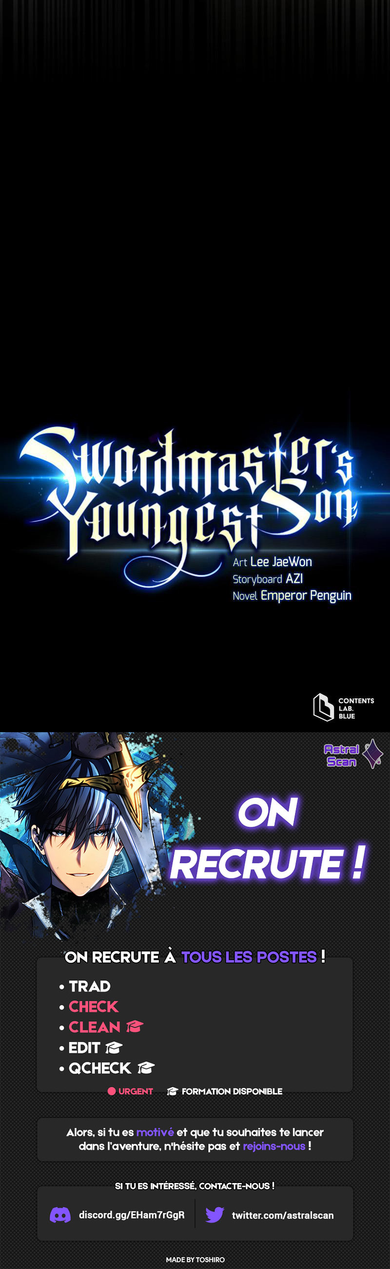 Read Swordmaster's Youngest Son FR Manga Online
