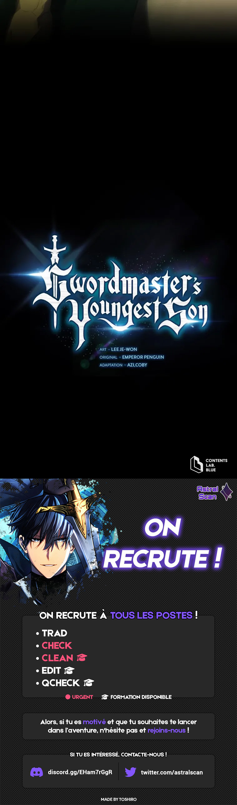 Read Swordmaster's Youngest Son FR Manga Online