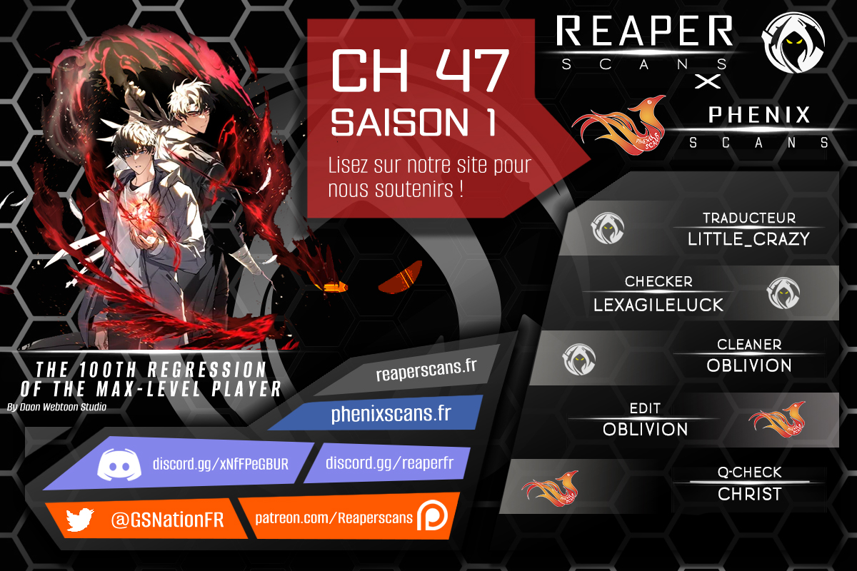 Read The 100th Regression of the Max Level Player FR Manga Online