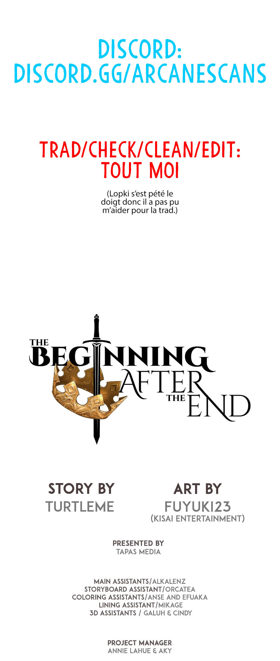 Read The Beginning After the End FR Manga Online