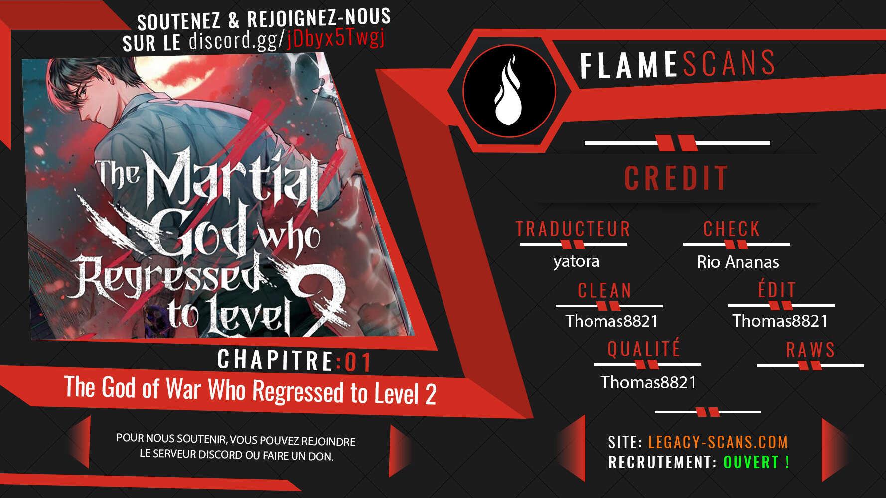 Read The Martial God Who Regressed Back to Level 2 FR Manga Online